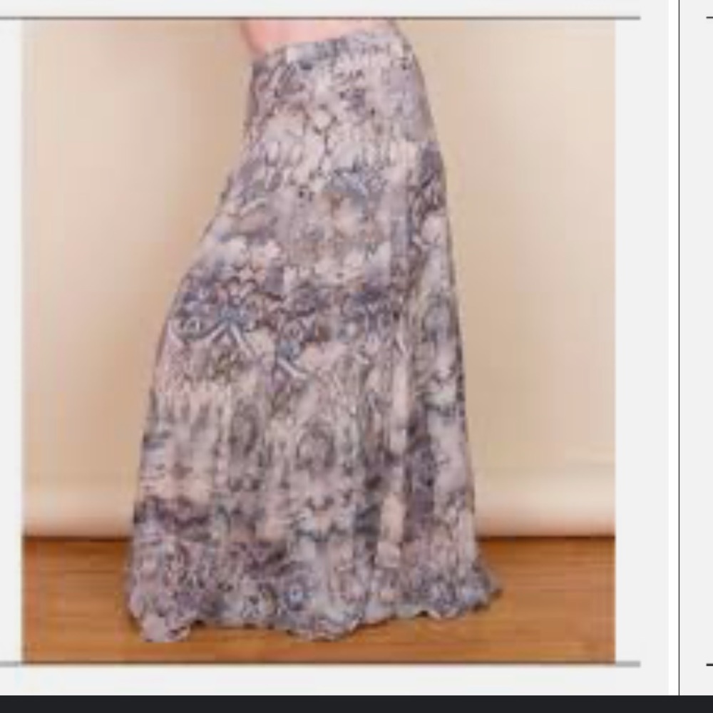 Zara snakeskin bohemian maxi skirt